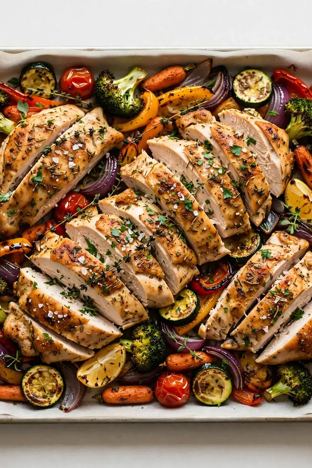 High-Protein Chicken and Vegetable Sheet Pan Dinner