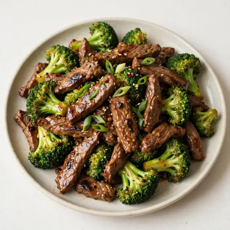 Proteinreiches Rindfleisch-Brokkoli-Pfannengericht