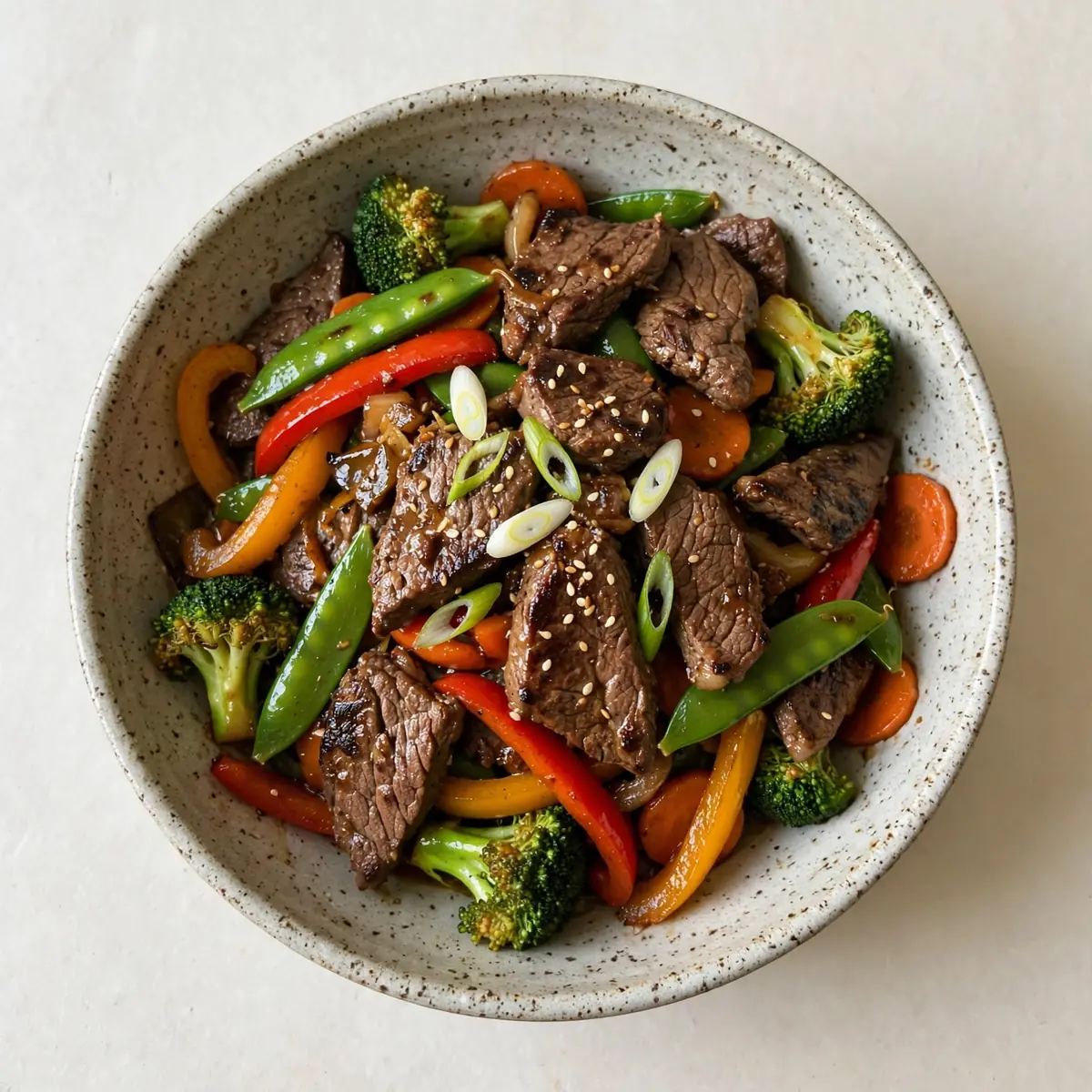 Proteinreiches Rindfleisch-Gemüse-Pfannenrezept für die Meal Prep