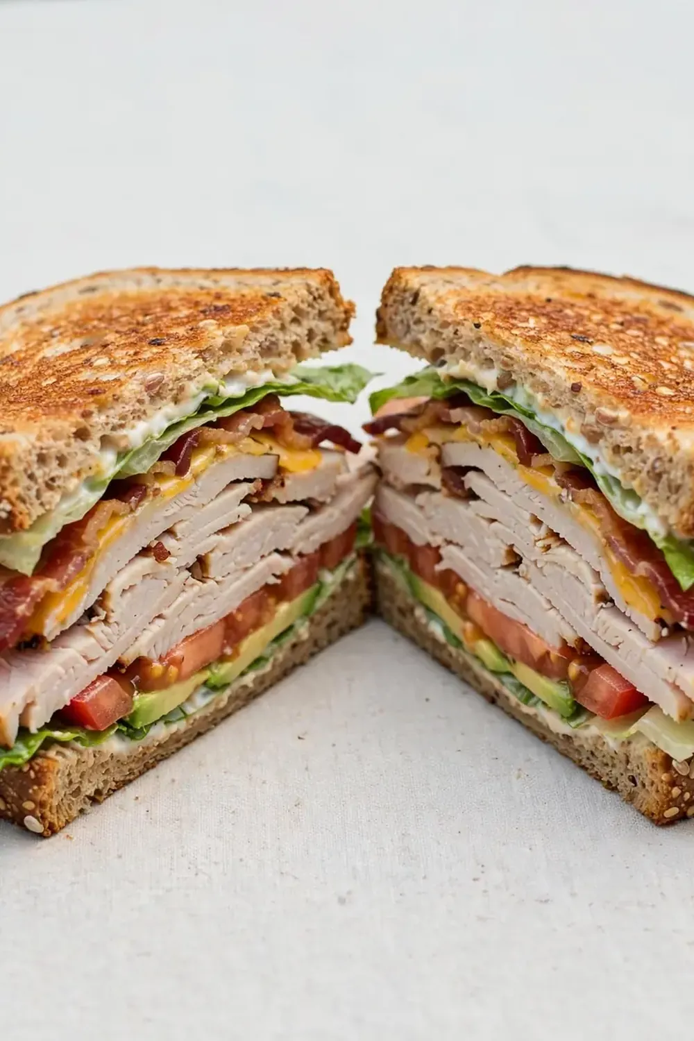 High-Protein Turkey Club Sandwich