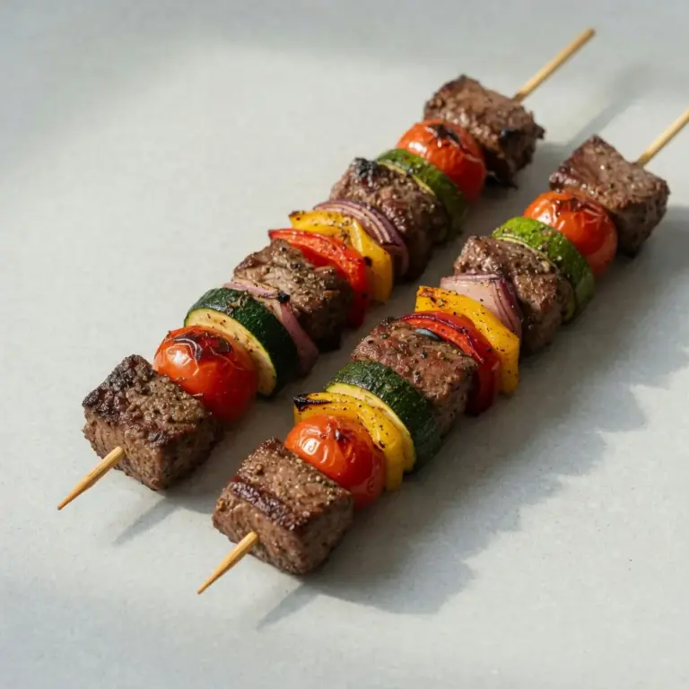 Saftige Rind-Gemüse-Spieße: Dein Protein-Kick!