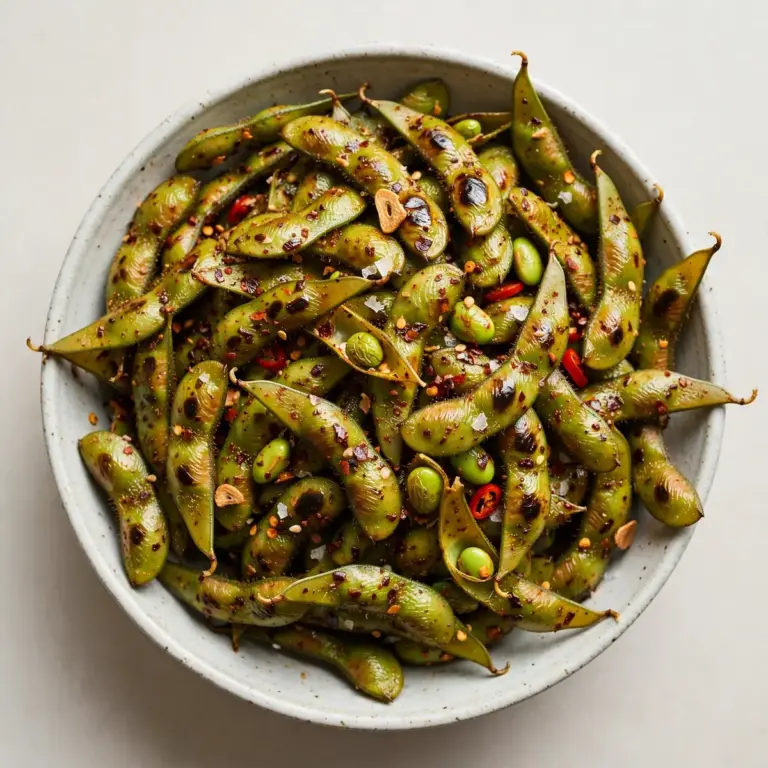 Scharf geröstete Edamame