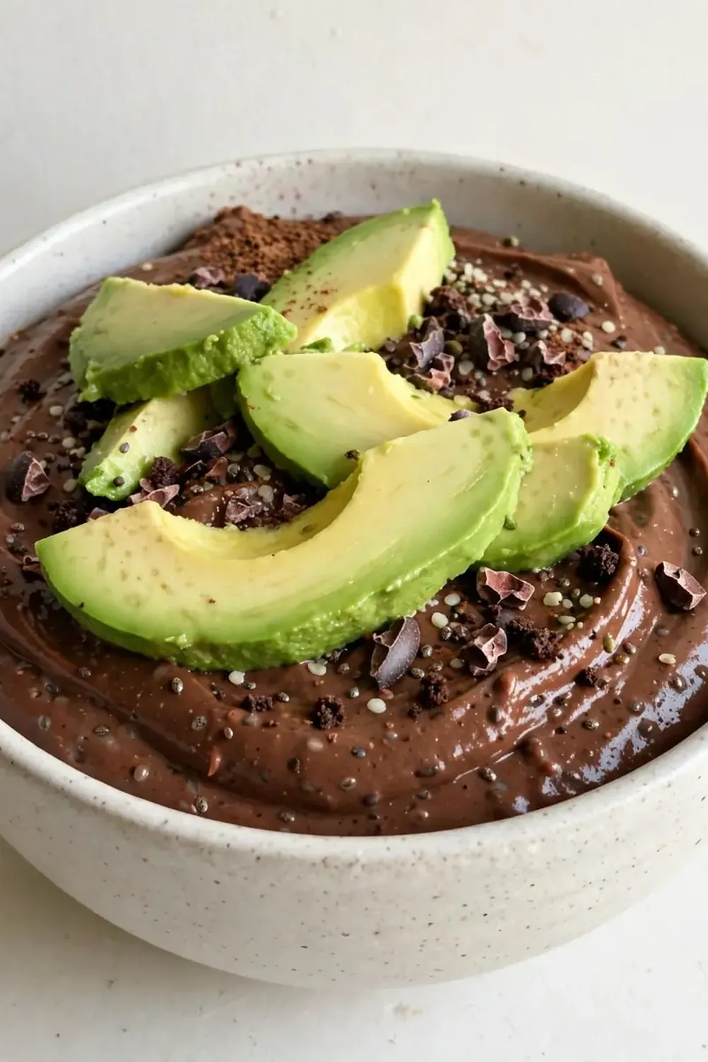 Chocolate Protein Pudding with Avocado