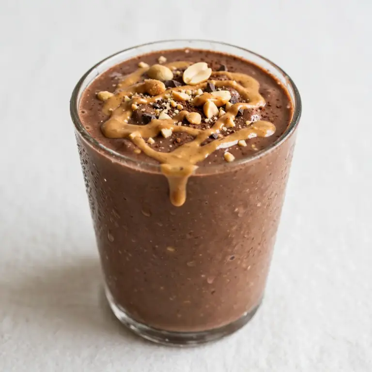 Schoko-Erdnussbutter Protein Smoothie