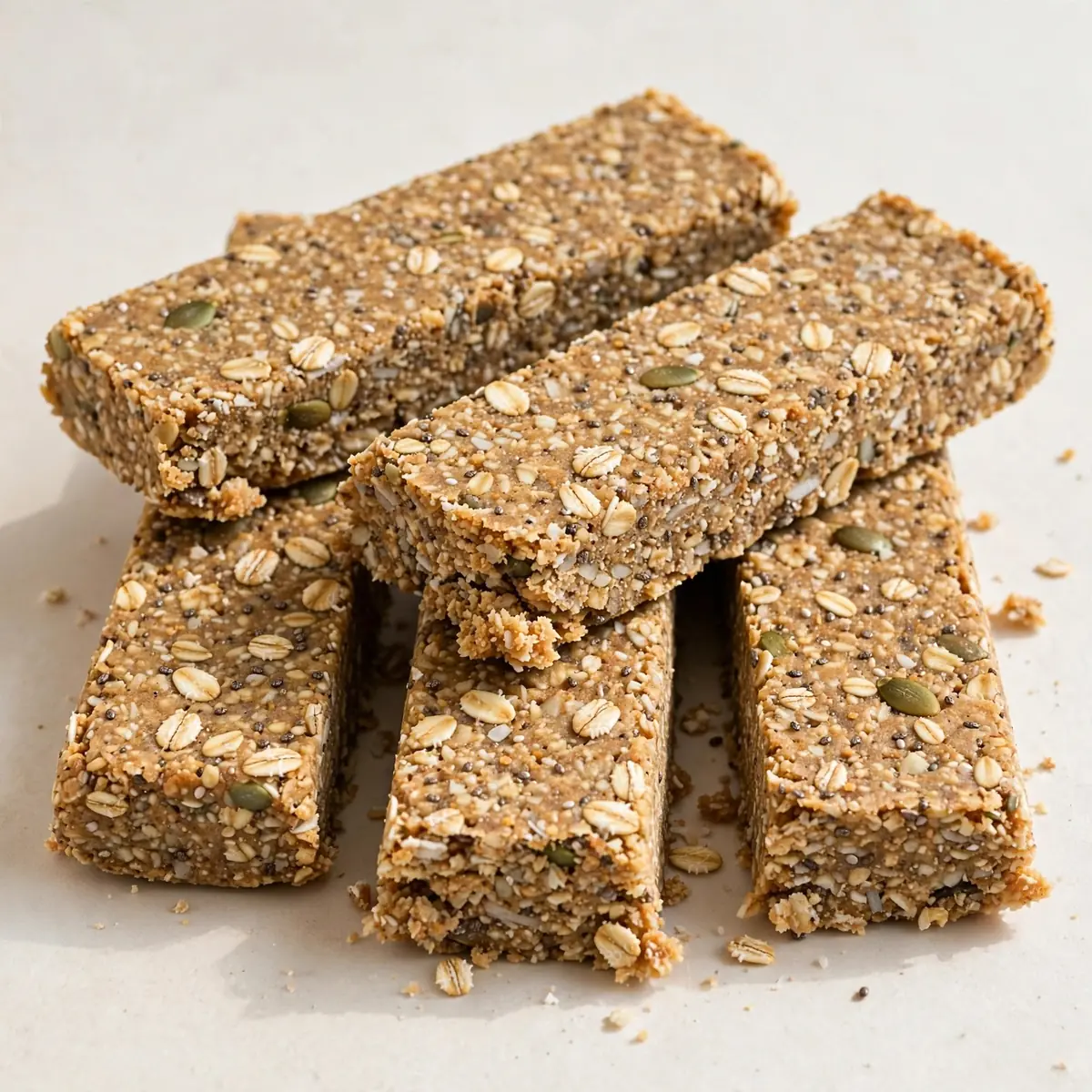 Selbstgemachte Proteinriegel mit Hafer und Whey