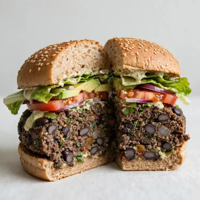 Vegane High-Protein-Black-Bean-Burger