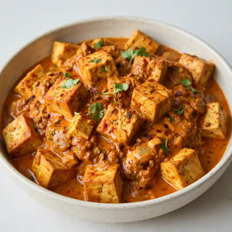 Vegane High-Protein Tofu Tikka Masala