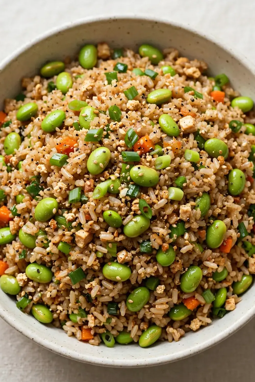 Vegan High-Protein Edamame Fried Rice