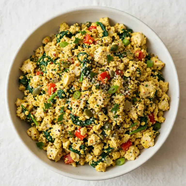 Veganer High-Protein Tofu-Scramble