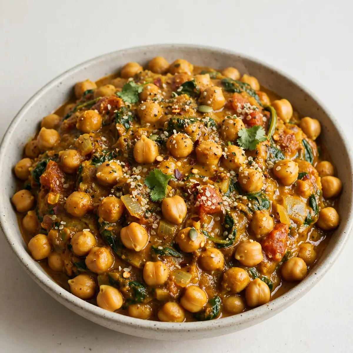 Veganes High-Protein Kichererbsen-Curry