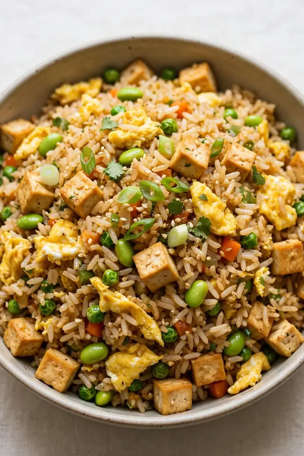Vegetarian High-Protein Egg Fried Rice
